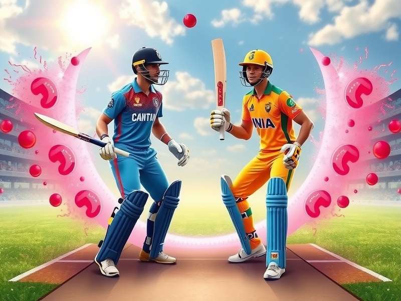 Stumble Guys gameplay on a mobile phone showing colorful characters in a chaotic race