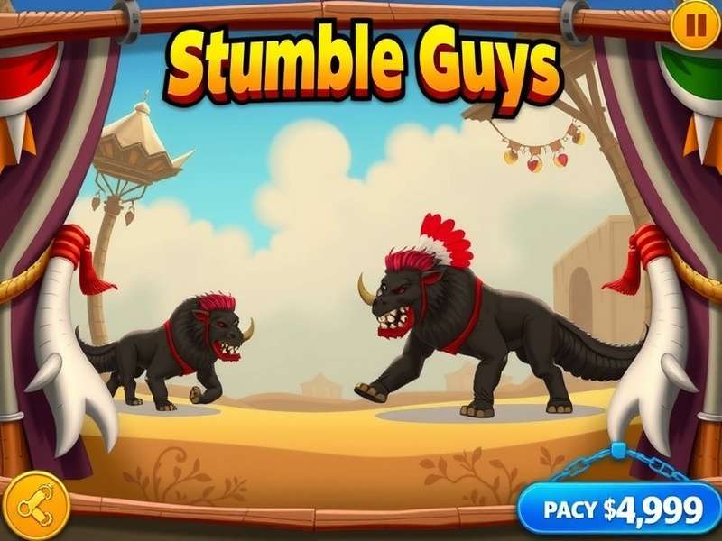 Stumble Guys 2025 promotional codes banner showing colorful characters and rewards