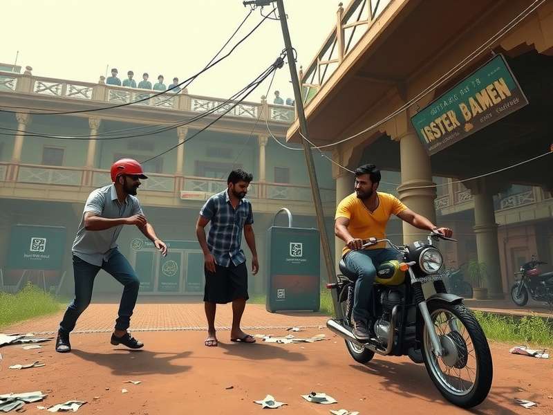 Stumble Guys chaotic multiplayer gameplay on PC screen