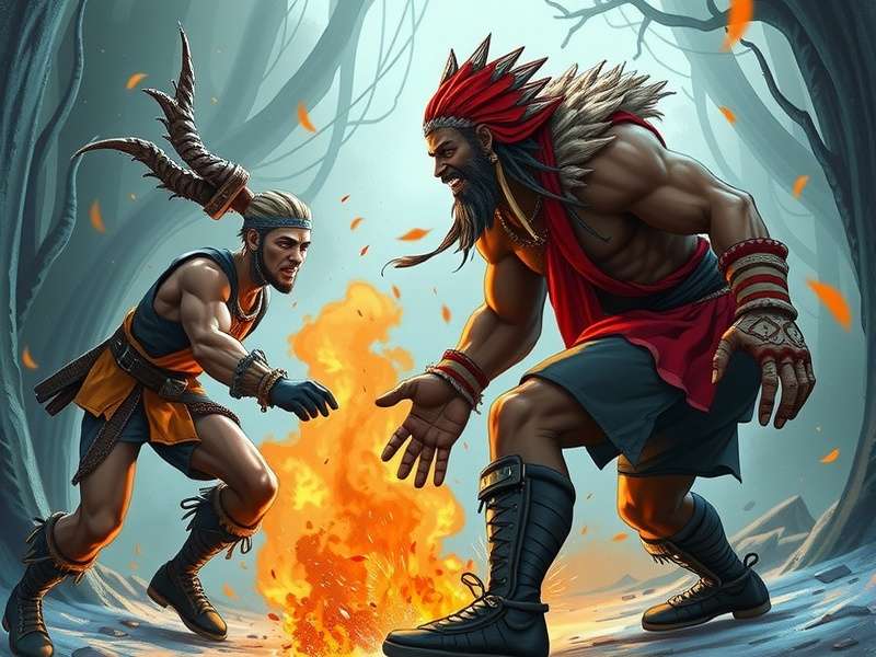 Mr Beast hosting a gaming event with Stumble Guys and Fall Guys visuals