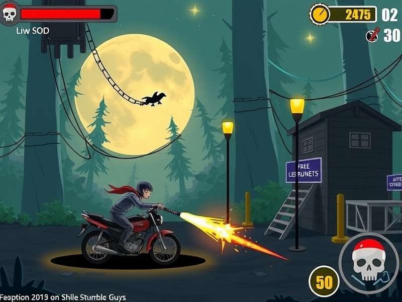 Stumble Guys PC Gameplay showing competitive multiplayer action with enhanced graphics