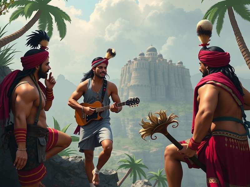 Stumble Guys PC gameplay screenshot showing colorful characters on an obstacle course