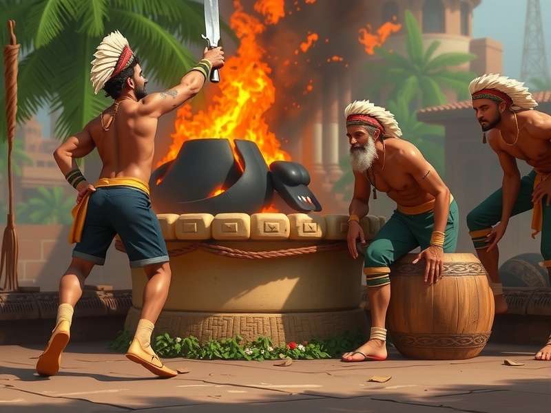 Stumble Guys gameplay scene with colorful characters