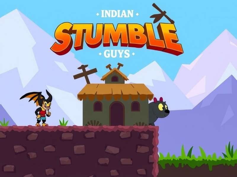 Side-by-side visual comparison of Stumble Guys and Fall Guys gameplay showing colorful characters on obstacle courses