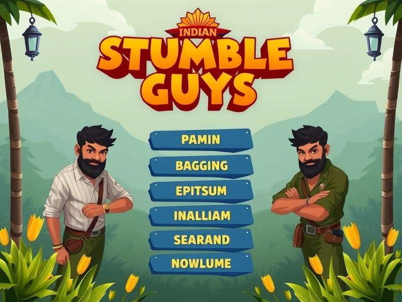 Stumble Guys Mod Menu interface showing unlocked skins and features