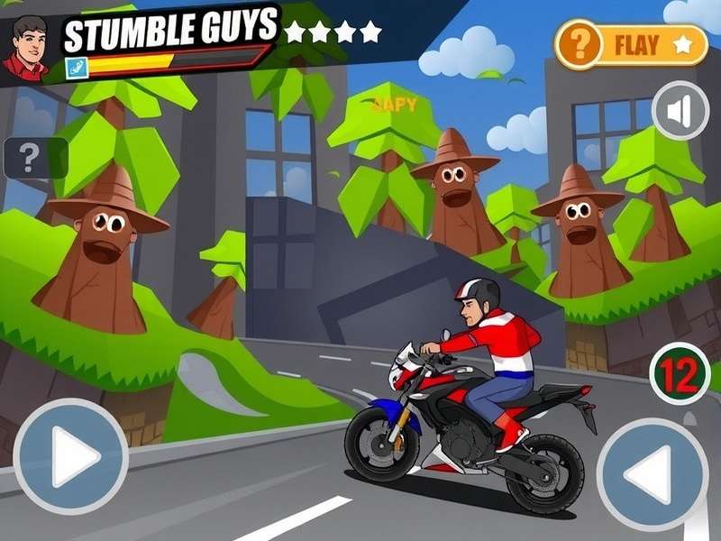 Optimized control layout for Stumble Guys on Android touchscreen