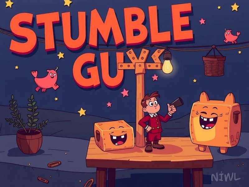 Stumble Guys free play gameplay screenshot showing colorful characters racing