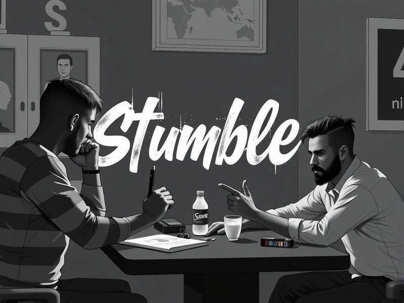 Stumble Guys gameplay screenshot showing colorful characters racing