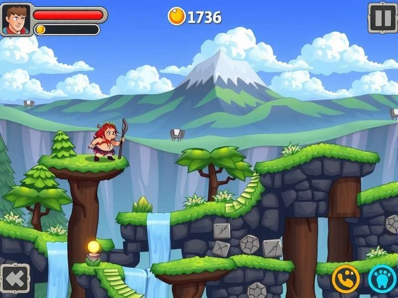 Colorful Stumble Guys stage with multiple players racing