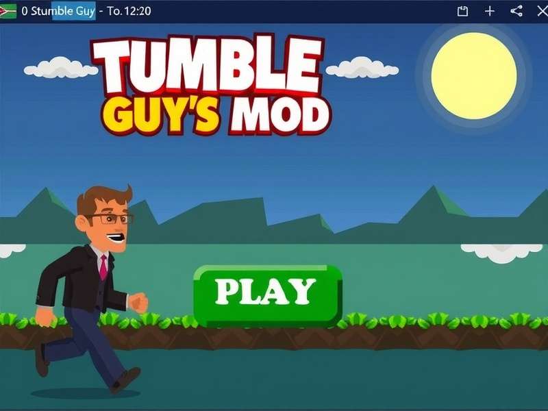 Stumble Guys Mod gameplay screenshot showing custom skins and maps