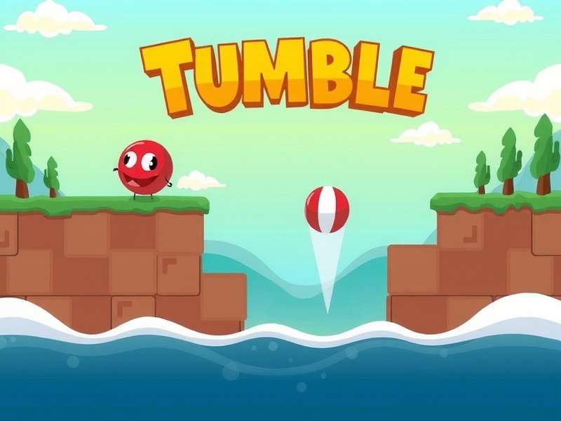 Stumble Guys character tumbling through an obstacle course