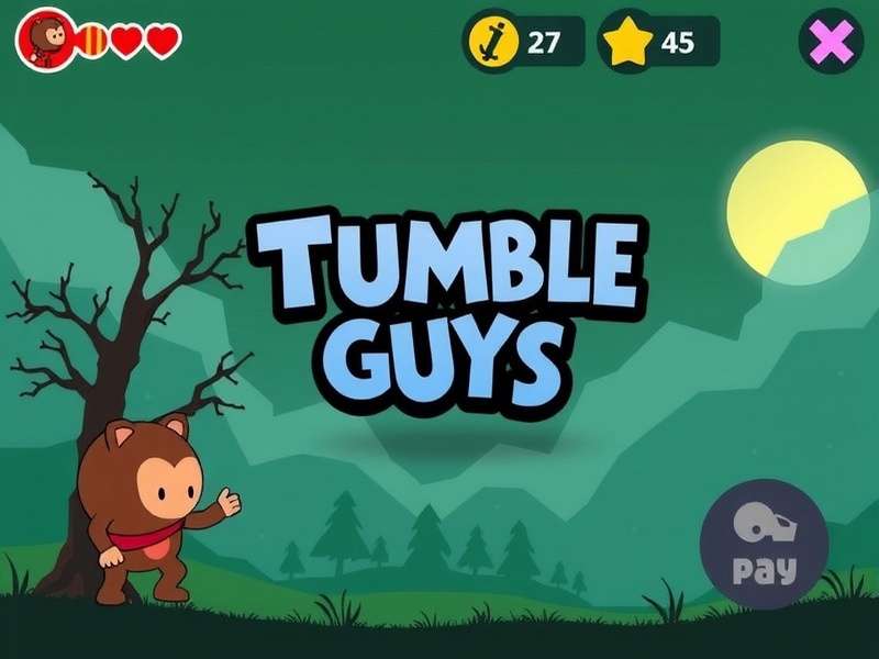Stumble Guys chaotic multiplayer gameplay scene