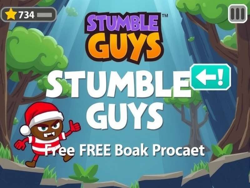 Stumble Guys gameplay screenshot showing chaotic race