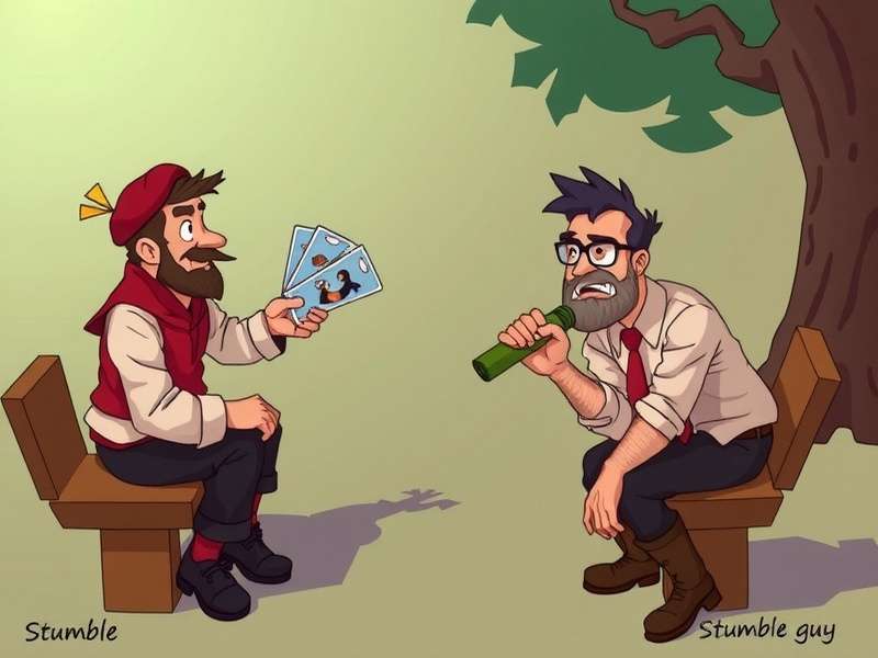 A vibrant collection of rare and common Stumble Guys cards displayed in a grid