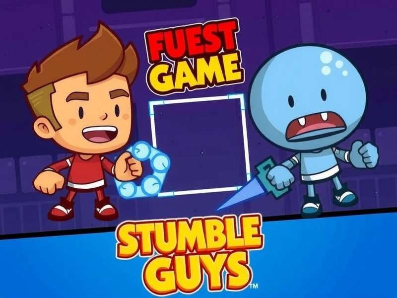 Stumble Guys gameplay on a high-resolution PC monitor