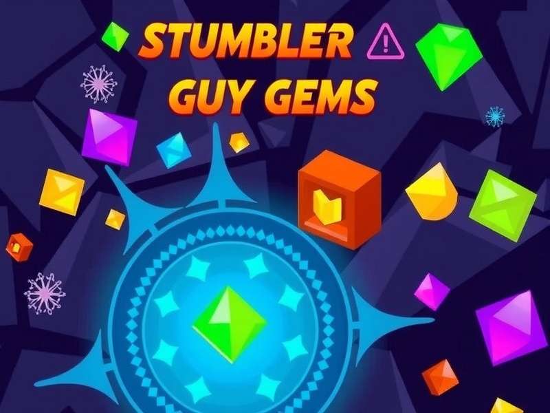 A vibrant collection of Stumble Guys gems and currencies on a game interface