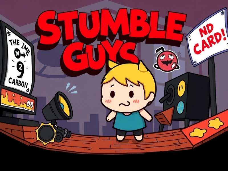 A vibrant screenshot of the Stumble Guys Reddit community page showing memes and discussions