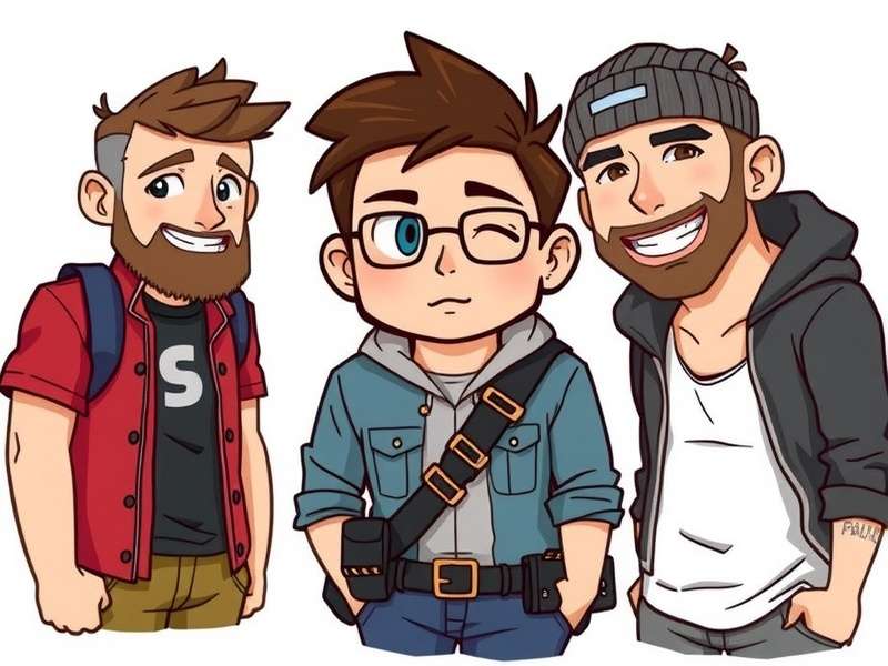 Collage of various creative Stumble Guys fan drawings and artwork