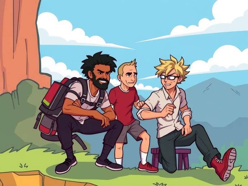 Stumble Guys multiplayer gameplay showing colorful characters in obstacle course