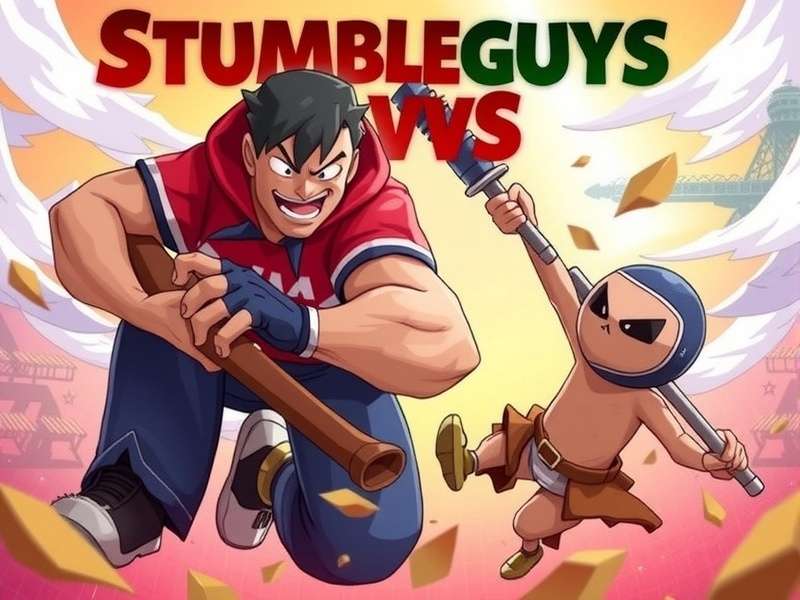Stumble Guys and Fall Guys characters side by side in 2024