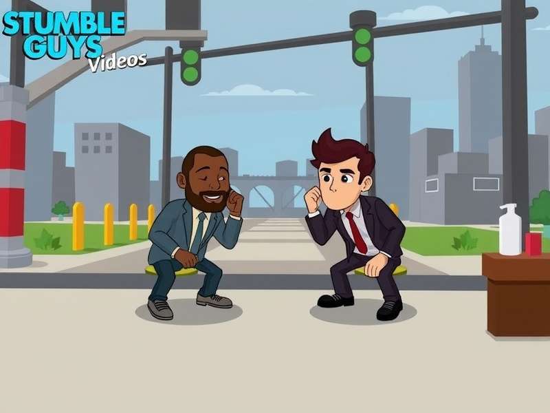 Collage of popular Stumble Guys gameplay video moments showing races, finals, and costumes