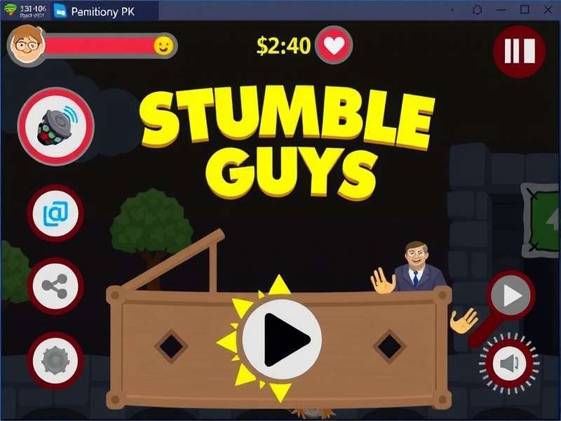 Stumble Guys Mod Menu interface showing unlocked characters and features