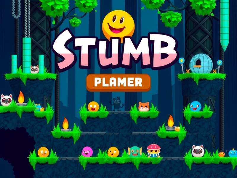 Stumble Guys gameplay scene with colorful characters