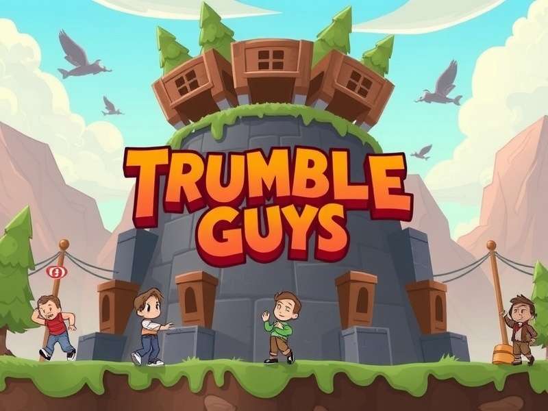 Stumble Guys 2025 Physics Demonstration showing character balance mechanics
