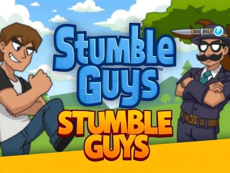 Stumble Guys PC Gratuit gameplay on desktop with colorful obstacle course