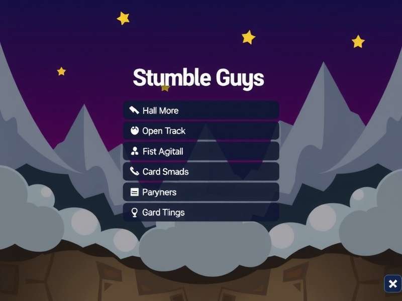 Stumble Guys Mod Menu gameplay banner showing characters and mod options